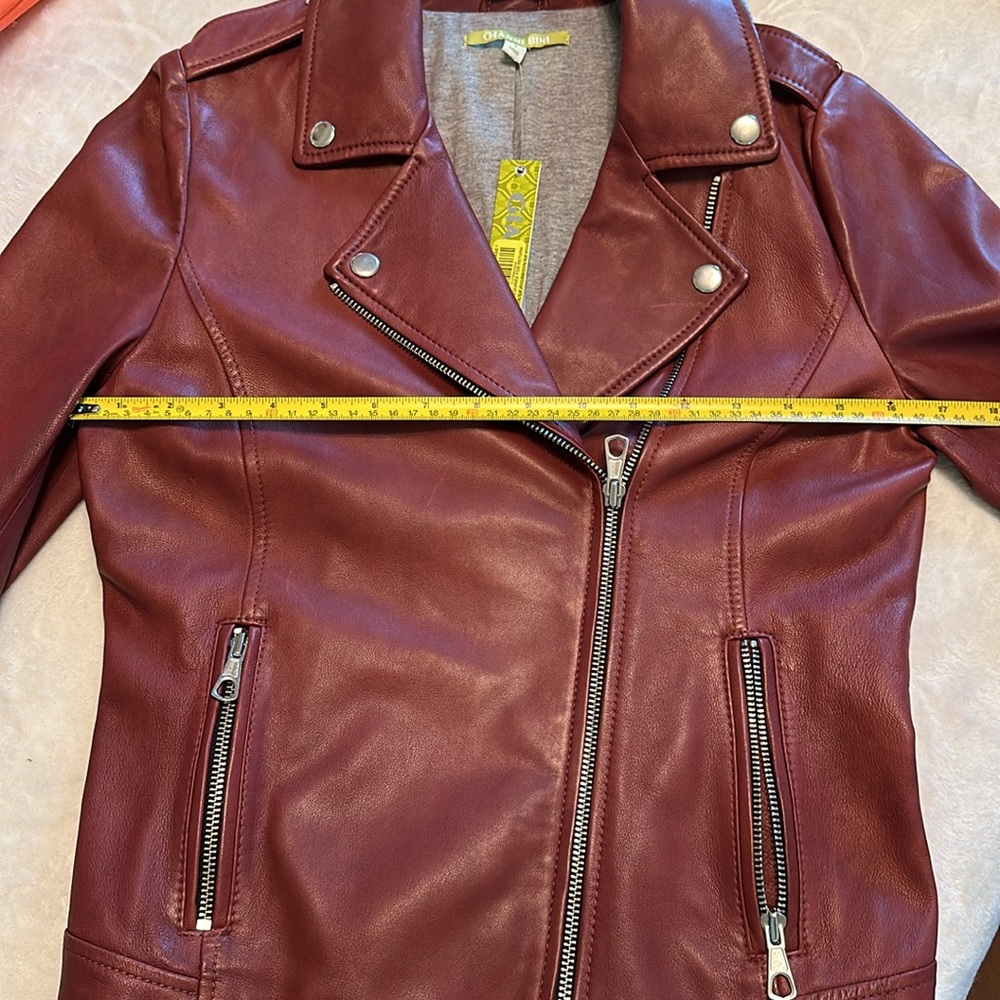 NWT Gianni Bini red leather jacket - Picture 12 of 12
